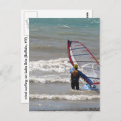 Carte Postale surf nautique (Devant / Derrière)