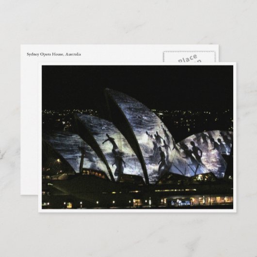 Carte Postale surf opéra (Devant / Derrière)