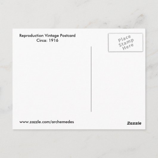 Carte Postale Surf Pacifique vintage (Dos)