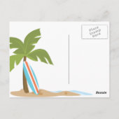 Carte Postale Surf singe (Dos)