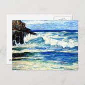 Carte Postale Surf sur les rochers (Devant / Derrière)