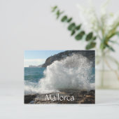 Carte Postale Surf sur les rochers, Majorque, Espagne (Debout devant)
