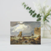 Carte Postale Surf sur une côte rocheuse, 1835 (Debout devant)