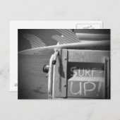 Carte Postale Surf surf surf Surf Haut surf noir et blanc (Devant / Derrière)