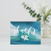 Carte Postale Surf | Typographie et devis amusants (Debout devant)