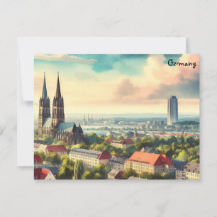 Carte Postale surf Vieux Art voyage vintage berlin Allemagne vil