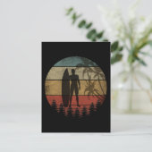 CARTE POSTALE SURF VINTAGE (Debout devant)