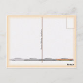 Carte postale surf vintage en bois (Dos)