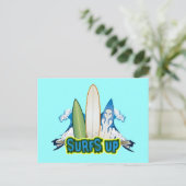 CARTE POSTALE SURFACE (Debout devant)