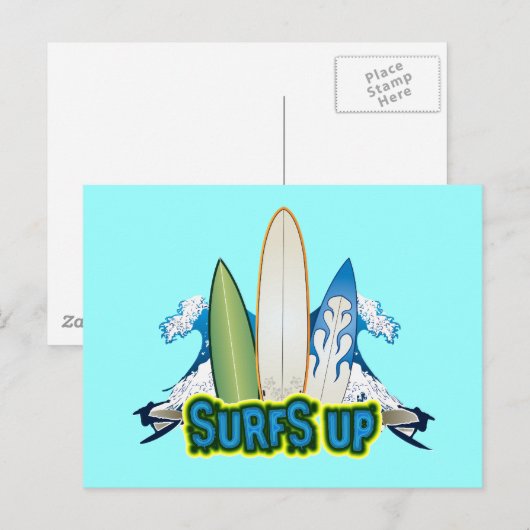 CARTE POSTALE SURFACE (Devant / Derrière)