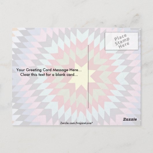 Carte Postale Surface composée (Dos)