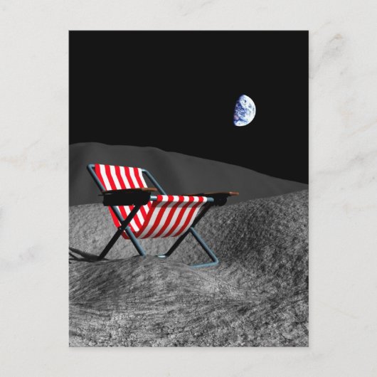 Carte Postale Surface de la lune (Devant)