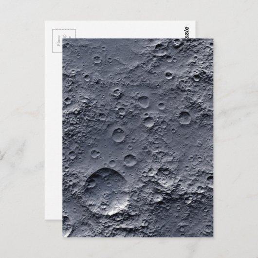 Carte Postale Surface de lune (Devant / Derrière)