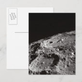 Carte Postale Surface de lune et Horizon (Devant / Derrière)