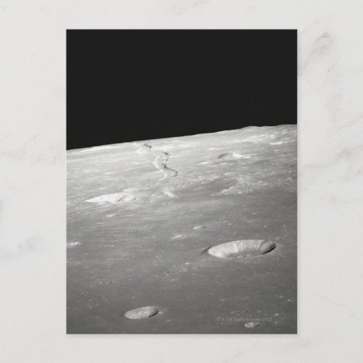 Carte Postale Surface de lune et Horizon 2 (Devant)