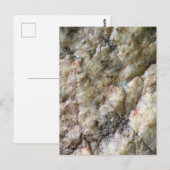 Carte Postale Surface de roche texturée en gros plan (Devant / Derrière)