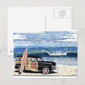 CARTE POSTALE SURFER (Devant / Derrière)