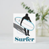 CARTE POSTALE SURFER (Debout devant)