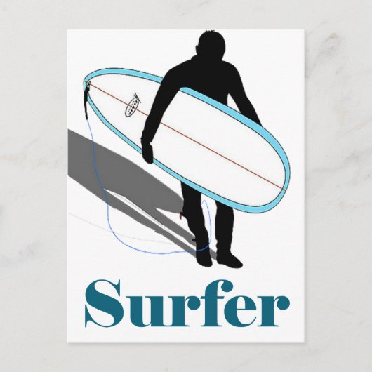 CARTE POSTALE SURFER (Devant)