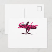 Carte Postale Surfer (Devant / Derrière)