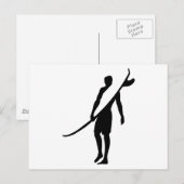 Carte Postale surfer1 (Devant / Derrière)