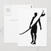 Carte Postale surfer1 (Devant / Derrière)