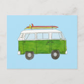 Carte Postale Surfer Campervan (Devant)