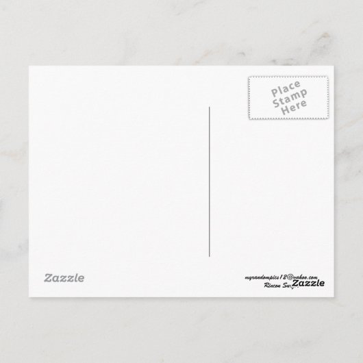 Carte Postale Surfer de Rincon (Dos)