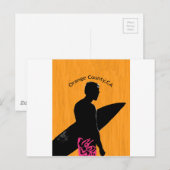 Carte Postale Surfer du comté d'Orange (Devant / Derrière)