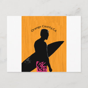 Carte Postale Surfer du comté d'Orange