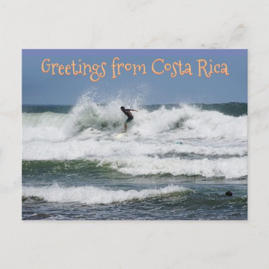 Carte Postale Surfer du Costa Rica (Devant)