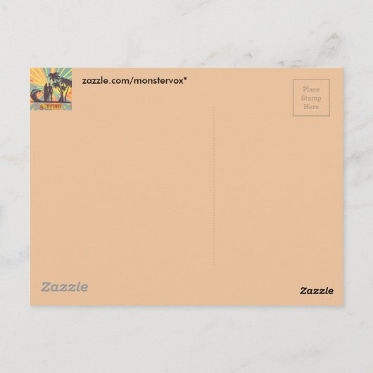 Carte postale Surfer Dude (Dos)