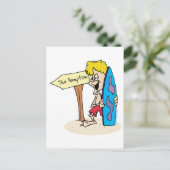 Carte Postale Surfer Dude Les Hamptons (Debout devant)