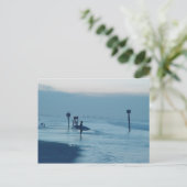 Carte postale Surfer Dusk Ponce Inlet FL Beach Tid (Debout devant)