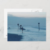 Carte postale Surfer Dusk Ponce Inlet FL Beach Tid (Devant / Derrière)