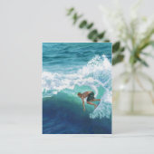 Carte Postale Surfer en skimboard (Debout devant)