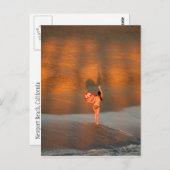 Carte postale Surfer Girl (Devant / Derrière)