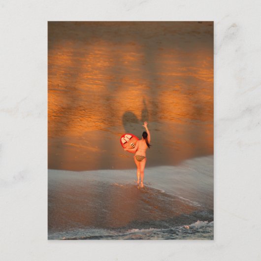 Carte postale Surfer Girl (Devant)