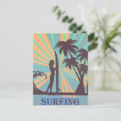Carte Postale Surfer Girl (Debout devant)
