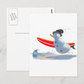 Carte Postale sUrFeR sNoWmAn (Devant / Derrière)
