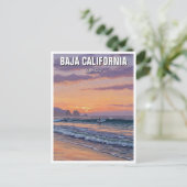 Carte Postale Surfer Sunset Basse Californie (Debout devant)