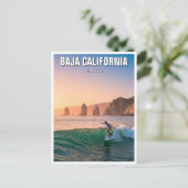 Carte Postale Surfer Sunset Basse Californie (Debout devant)
