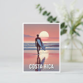 Carte Postale Surfer Sunset Costa Rica (Debout devant)