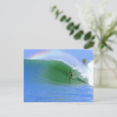 Carte Postale Surfer Sur La Vague Parfaite. (Debout devant)