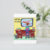 Carte Postale Surfer Sur Le Web (Debout devant)