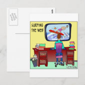 Carte Postale Surfer Sur Le Web (Devant / Derrière)