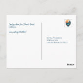 Carte Postale Surfer sur une grande vague à la main Symbole-Retr (Dos)