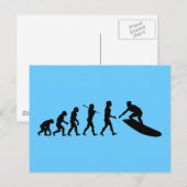 Carte Postale Surfer Surf Sport (Devant / Derrière)