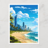 Carte Postale Surfers Paradise Beach Australie Voyage (Devant)