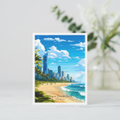 Carte Postale Surfers Paradise Beach Australie Voyage (Debout devant)